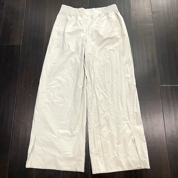 Lululemon Stretch Woven Wide-Leg High-Rise Pant Bone Women's Size XL - Picture 2 of 5